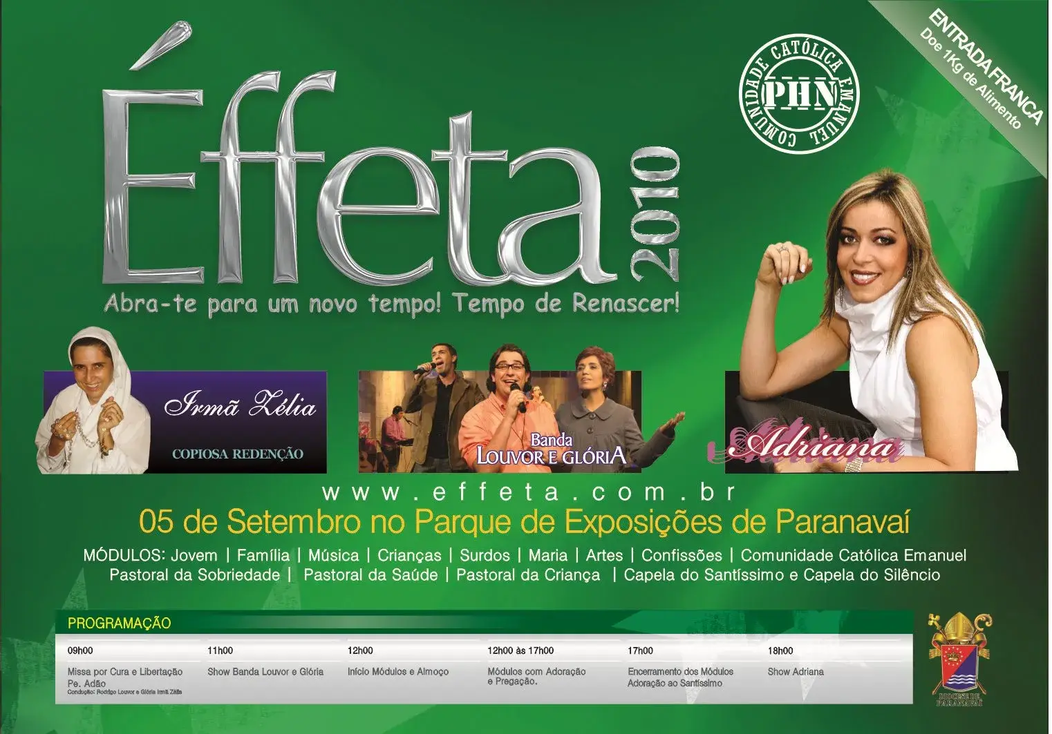 Banner oficial do Éffeta 2010